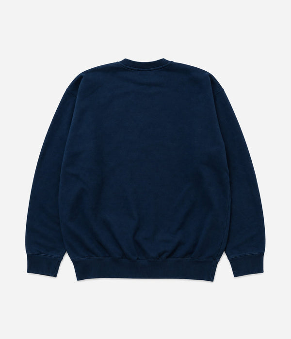 STUDIO ANIMALS "Animals Letter Solid Print" SWEATSHIRT Navy - WEAREALLANIMALS
