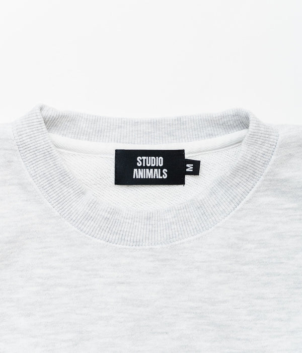 STUDIO ANIMALS "Animals Letter" SWEATSHIRT Ash - WEAREALLANIMALS