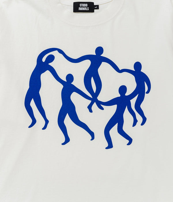 STUDIO ANIMALS “Dance in a circle” L/S T-Shirt Natural - WEAREALLANIMALS