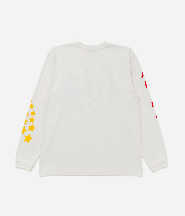 STUDIO ANIMALS “Dance in a circle” L/S T-Shirt Natural - WEAREALLANIMALS