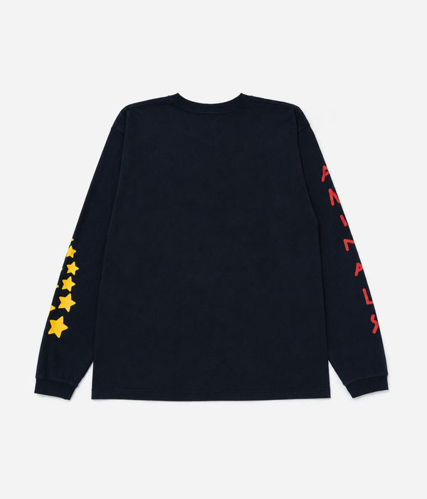 STUDIO ANIMALS “Dance in a circle” L/S T-Shirt Navy - WEAREALLANIMALS