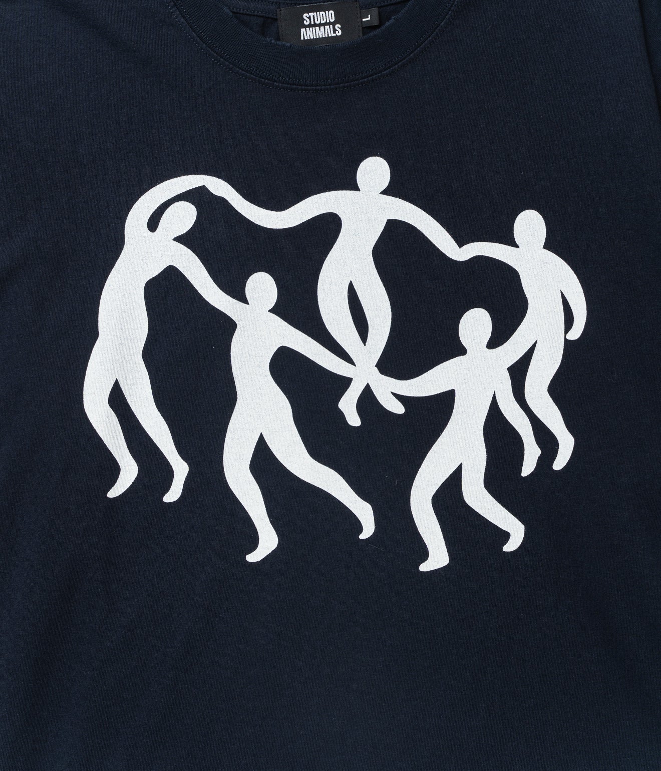 STUDIO ANIMALS “Dance in a circle” L/S T-Shirt Navy - WEAREALLANIMALS