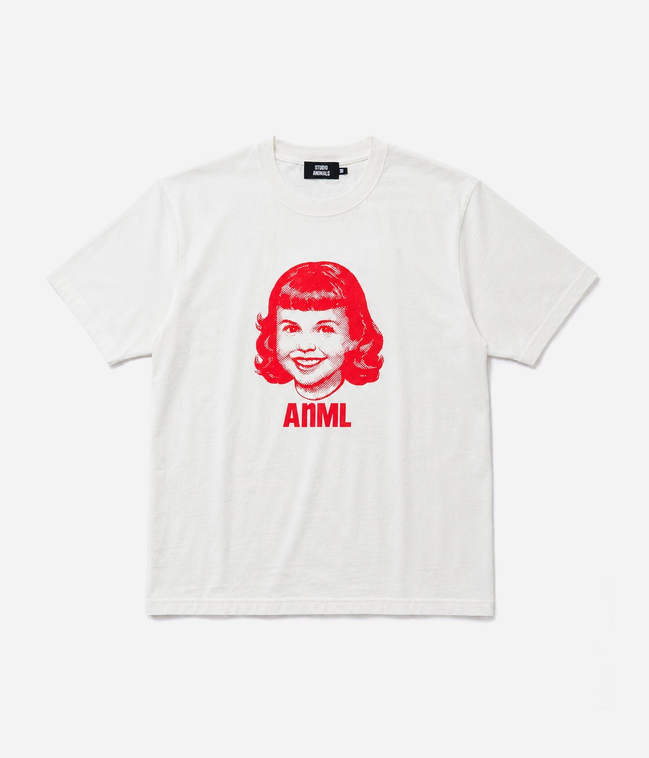 STUDIO ANIMALS “Girl” S/S T-Shirt Natural - WEAREALLANIMALS