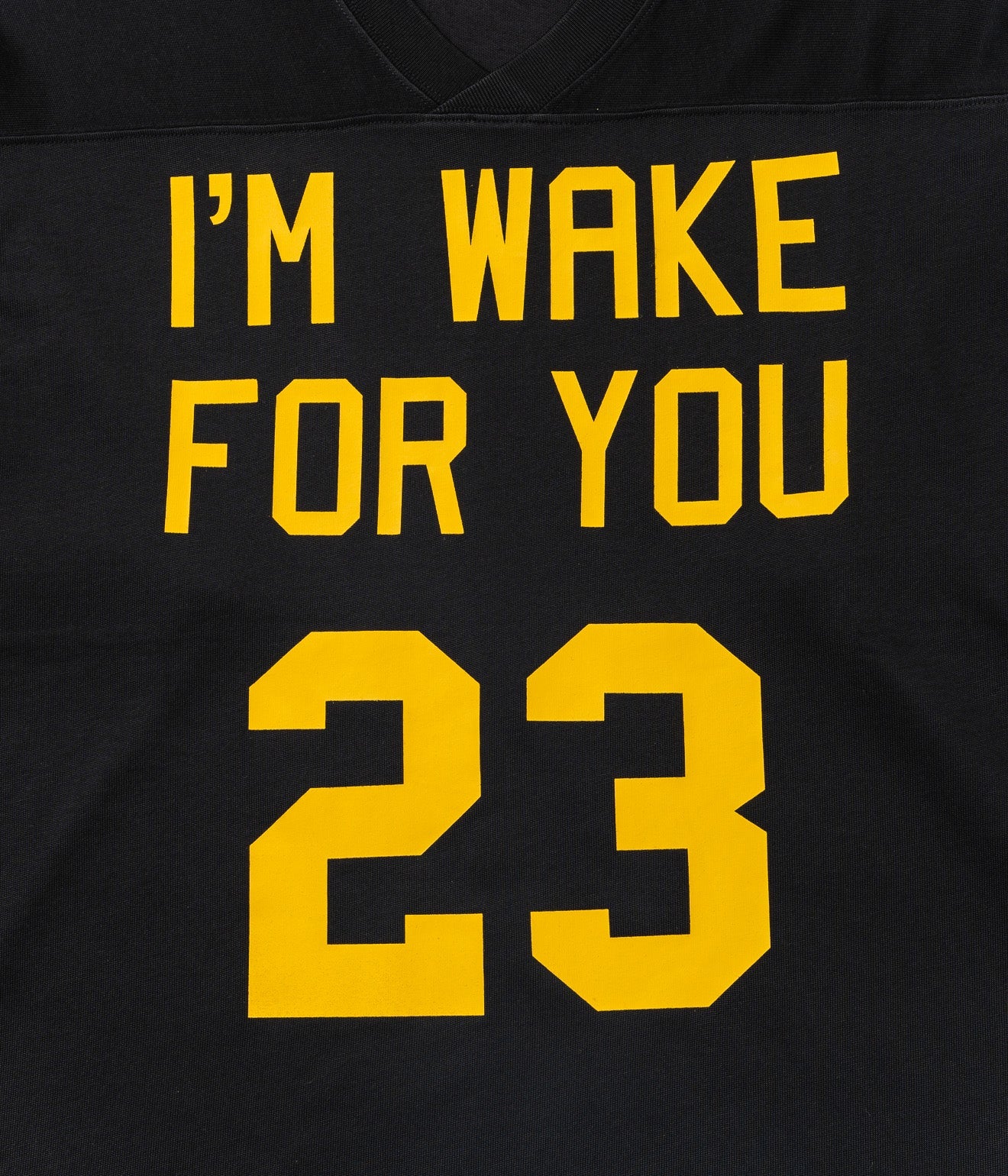 STUDIO ANIMALS "I’m wake For you" Football T-Shirt Black - WEAREALLANIMALS
