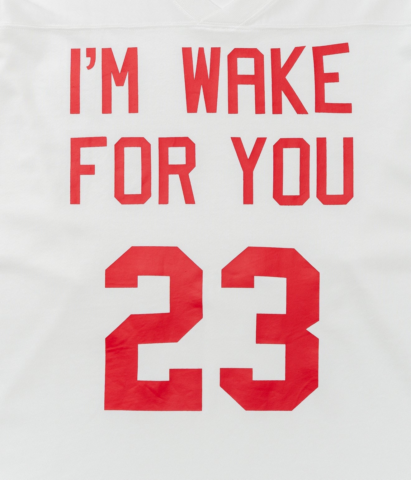 STUDIO ANIMALS "I’m wake For you" Football T-Shirt White - WEAREALLANIMALS