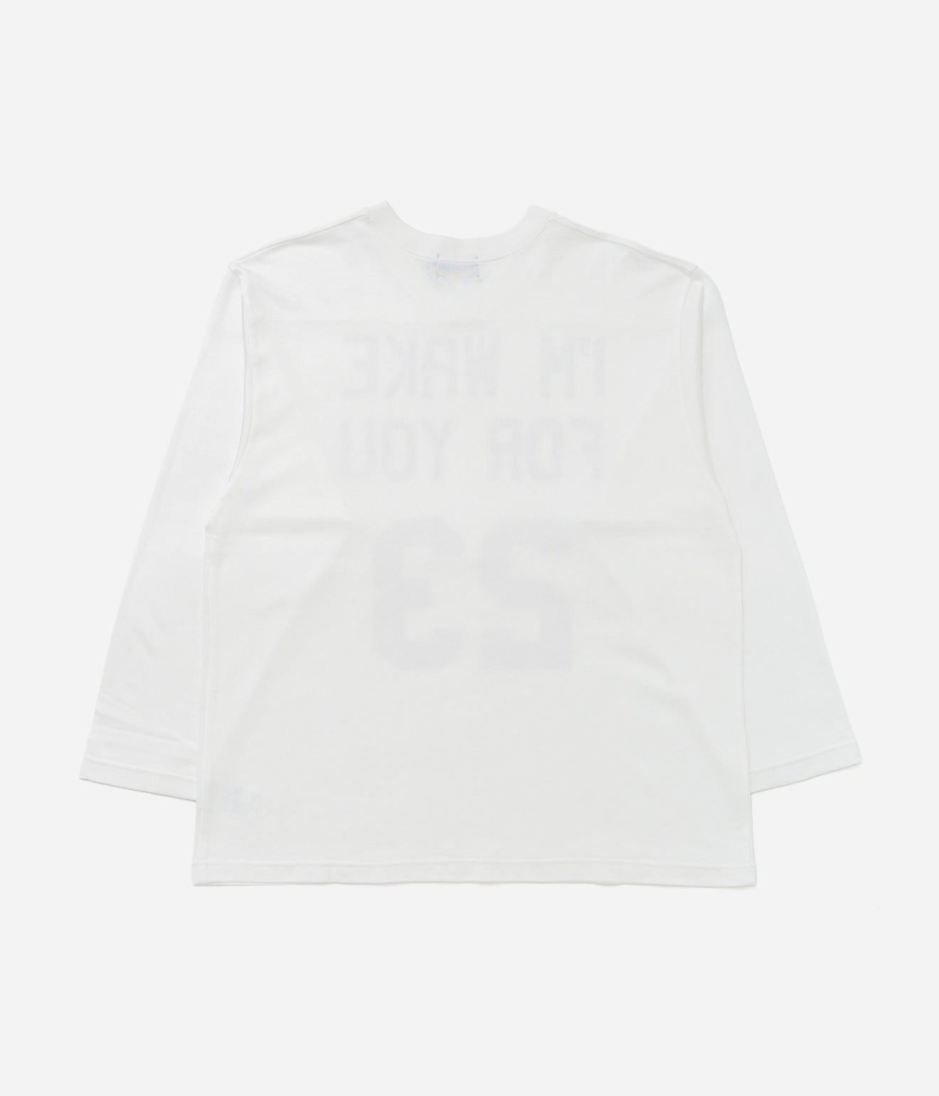 STUDIO ANIMALS "I’m wake For you" Football T-Shirt White - WEAREALLANIMALS
