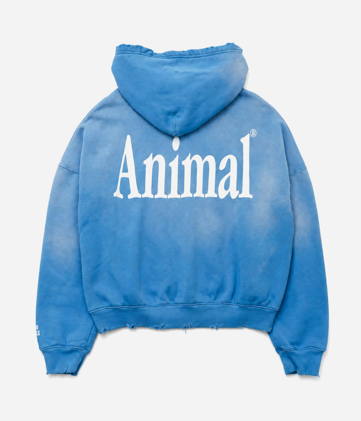 STUDIO ANIMALS ×MOOJIMOOJI “Animals Letter” Hoodie Blue - WEAREALLANIMALS