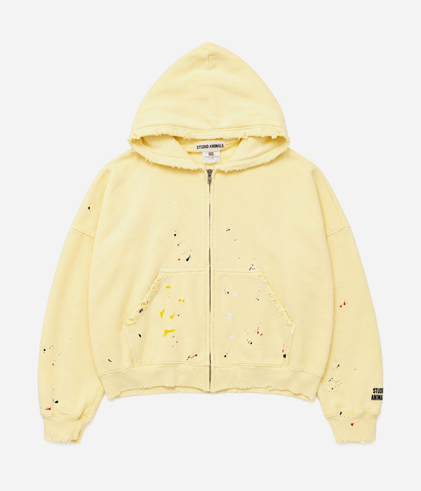 STUDIO ANIMALS ×MOOJIMOOJI “Animals Letter” Hoodie Yellow - WEAREALLANIMALS
