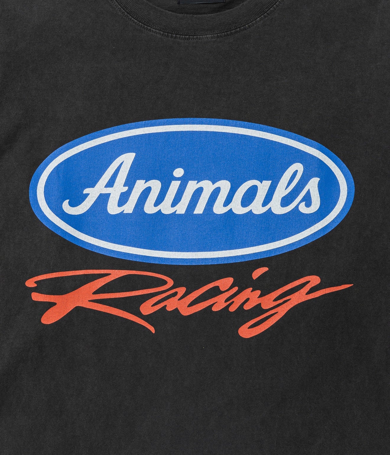 STUDIO ANIMALS “Racing” L/S T-Shirt Faded Black - WEAREALLANIMALS