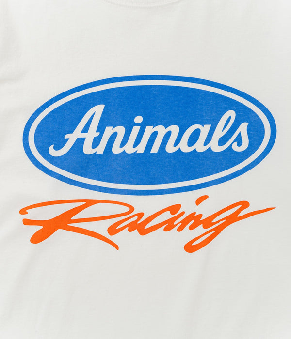 STUDIO ANIMALS “Racing” L/S T-Shirt Natural - WEAREALLANIMALS