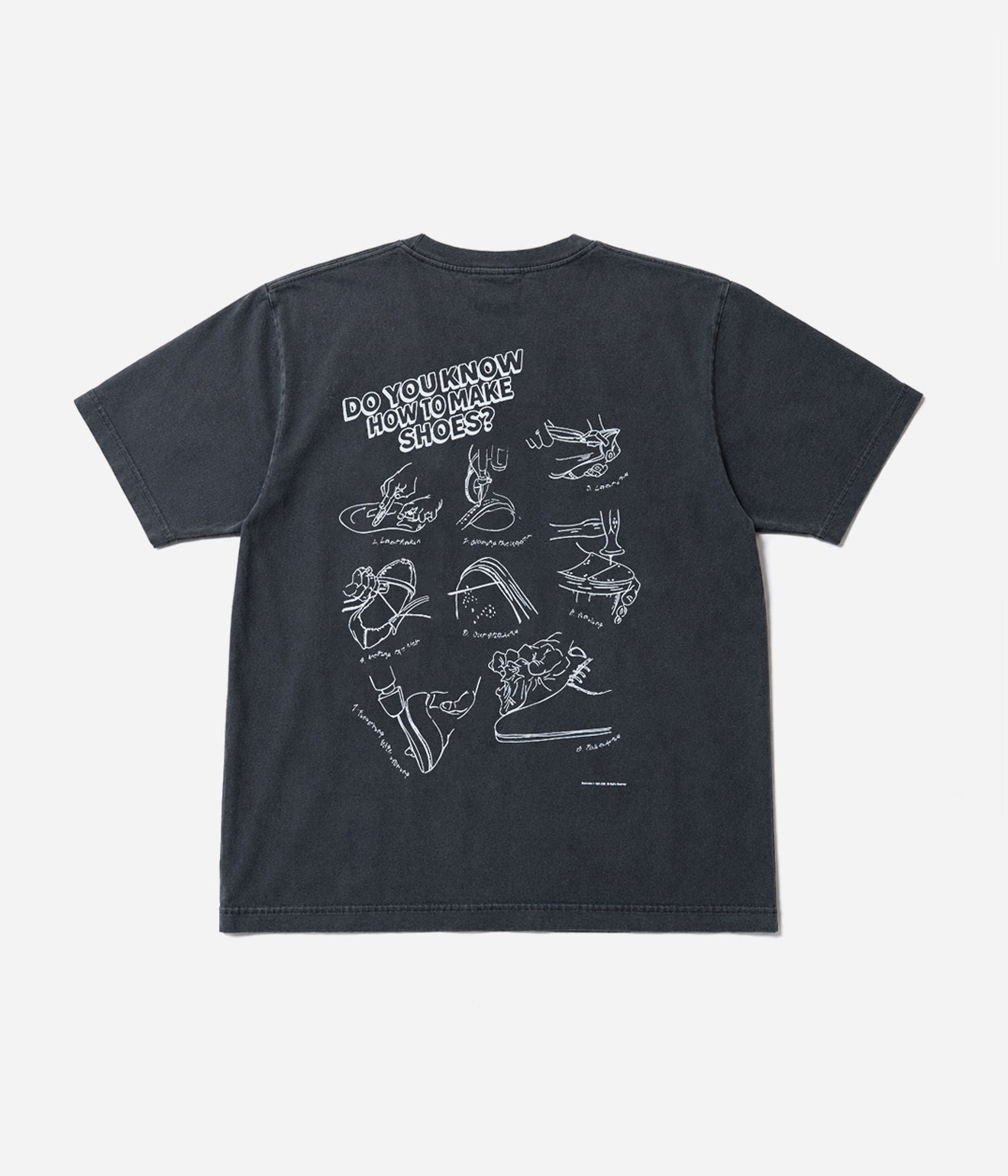 STUDIO ANIMALS × Studio-hidden “HOW TO MAKE” S/S T-Shirt Faded Black - WEAREALLANIMALS