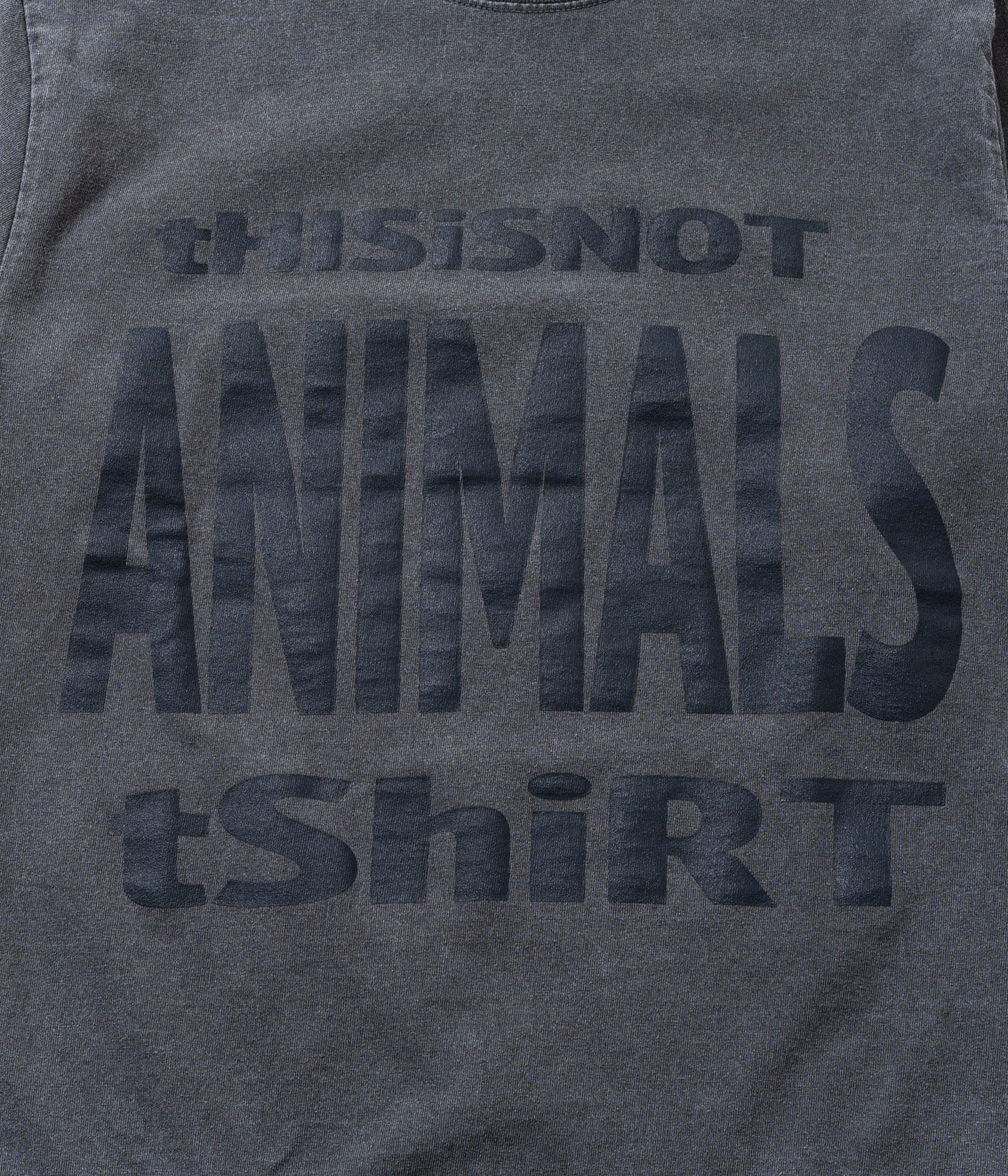 STUDIO ANIMALS “This Is Not” L/S T-Shirt Faded Black - WEAREALLANIMALS