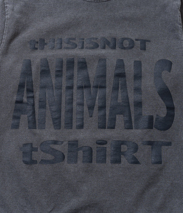 STUDIO ANIMALS “This Is Not” L/S T-Shirt Faded Black - WEAREALLANIMALS