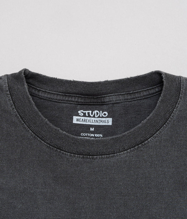 STUDIO WEAREALLANIMALS "1997 L/S T - SHIRT" BLACK - WEAREALLANIMALS