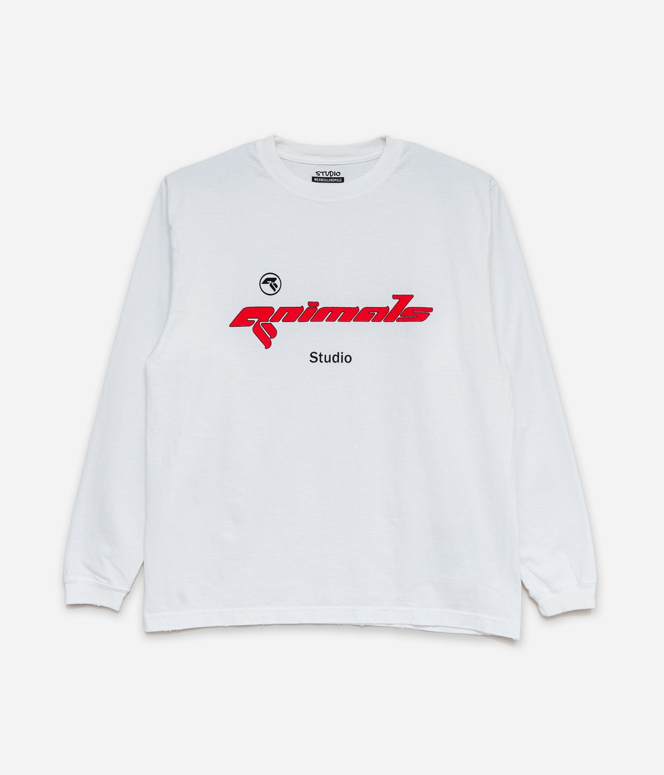 STUDIO WEAREALLANIMALS "1997 L/S T - SHIRT" WHITE - WEAREALLANIMALS