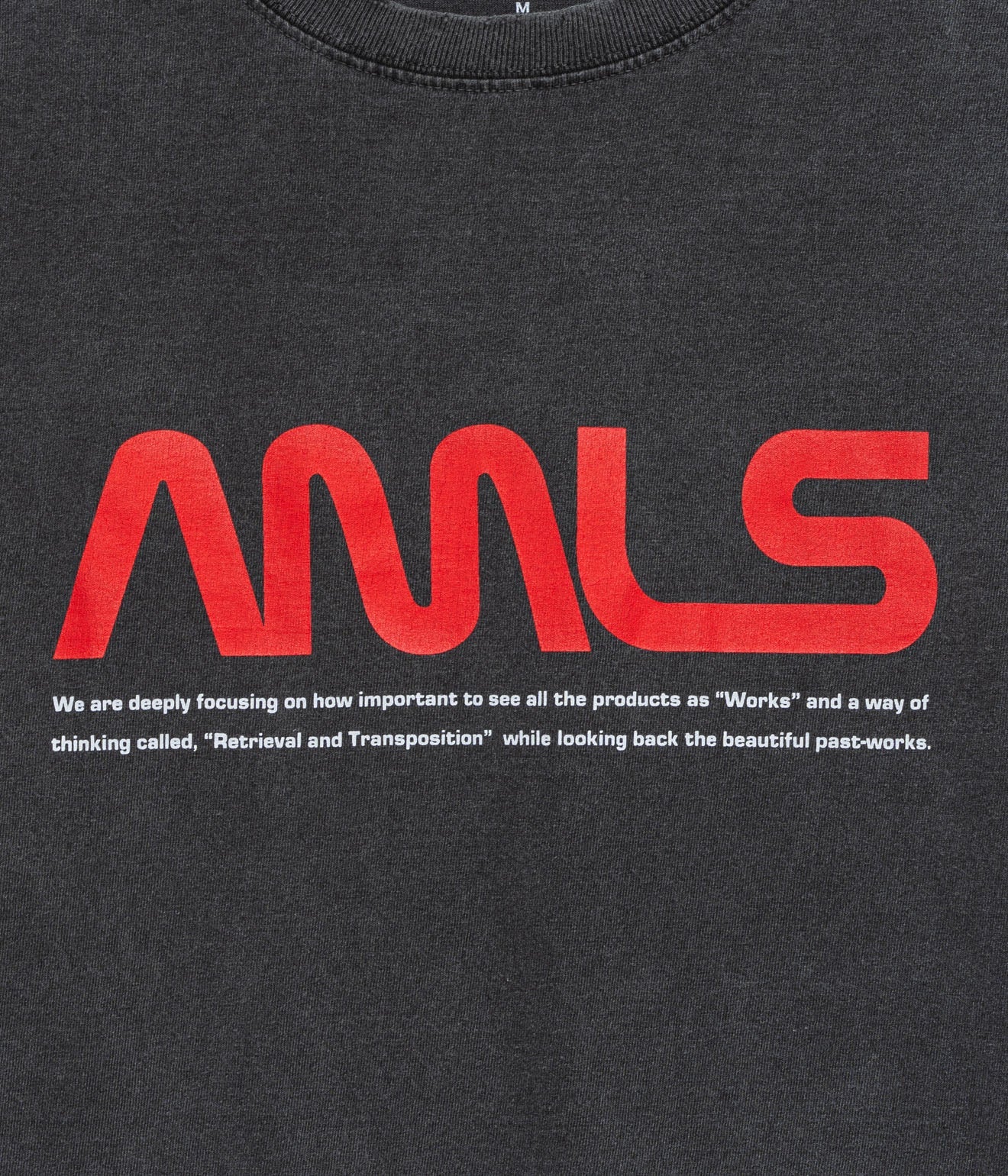 STUDIO WEAREALLANIMALS "Aerospace L/S T - SHIRT" BLACK - WEAREALLANIMALS