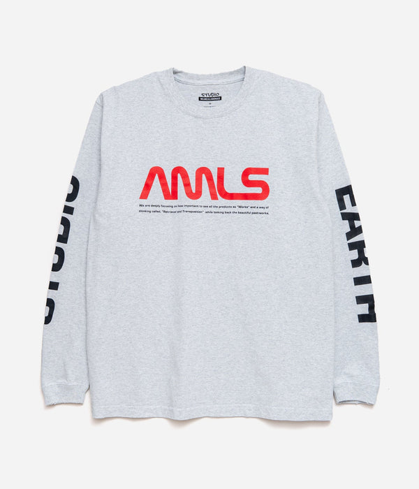 STUDIO WEAREALLANIMALS "Aerospace L/S T - SHIRT" GREY - WEAREALLANIMALS