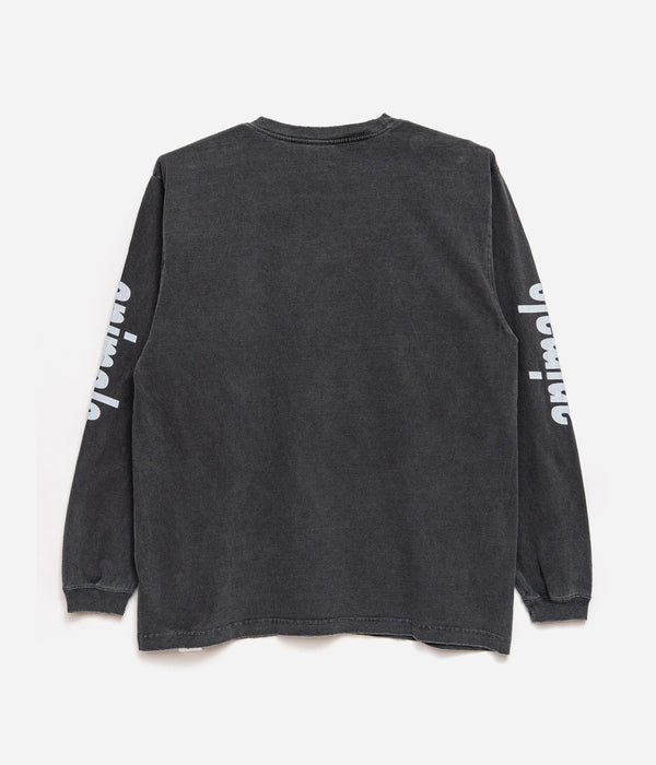 STUDIO WEAREALLANIMALS "Angel L/S T - SHIRT" BLACK - WEAREALLANIMALS