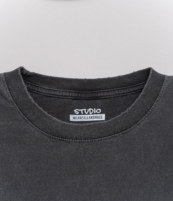 STUDIO WEAREALLANIMALS "Angel L/S T - SHIRT" BLACK - WEAREALLANIMALS