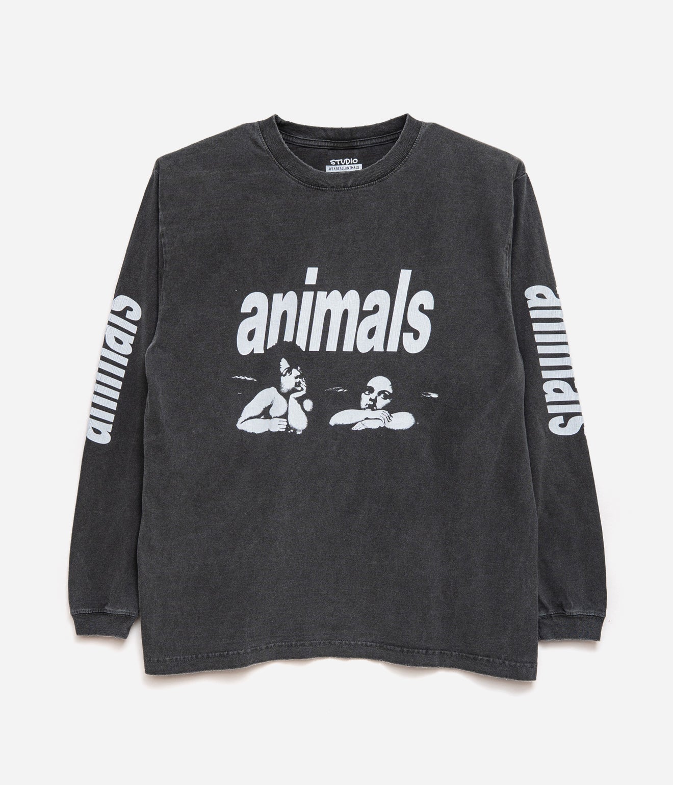STUDIO WEAREALLANIMALS "Angel L/S T - SHIRT" BLACK - WEAREALLANIMALS