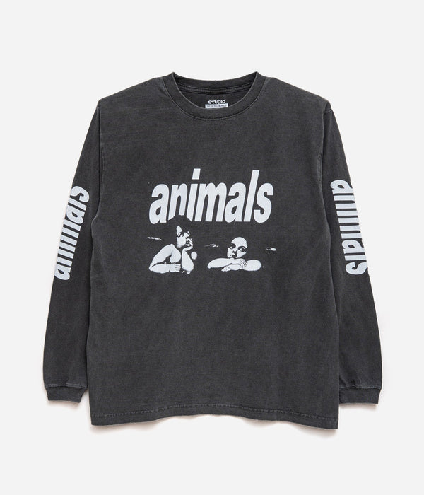 STUDIO WEAREALLANIMALS "Angel L/S T - SHIRT" BLACK - WEAREALLANIMALS