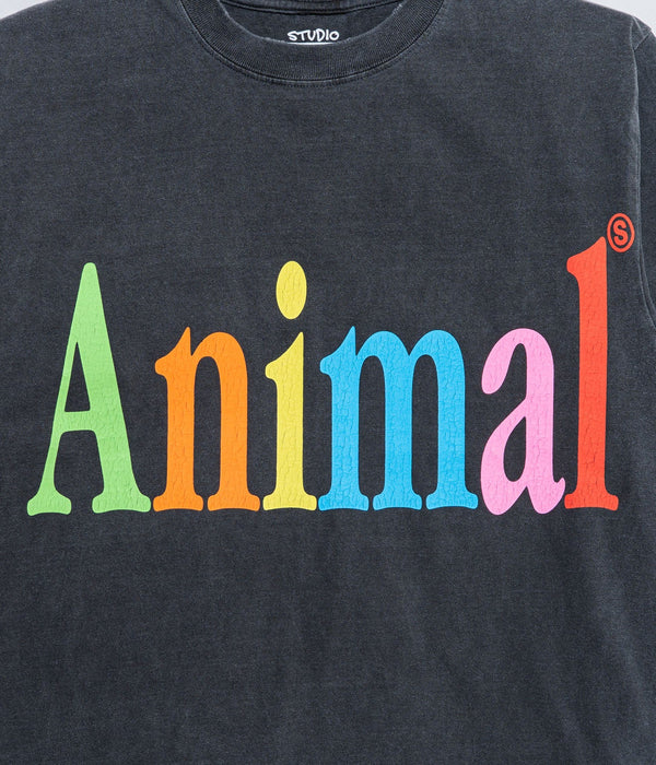 STUDIO WEAREALLANIMALS "Animals Letter T - SHIRT" BLACK - WEAREALLANIMALS