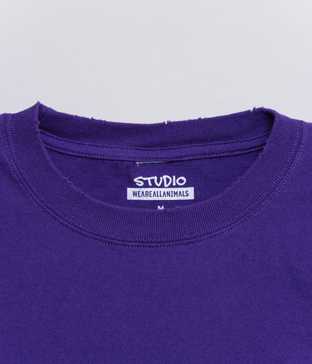 STUDIO WEAREALLANIMALS "Animals Letter T - SHIRT" PURPLE - WEAREALLANIMALS