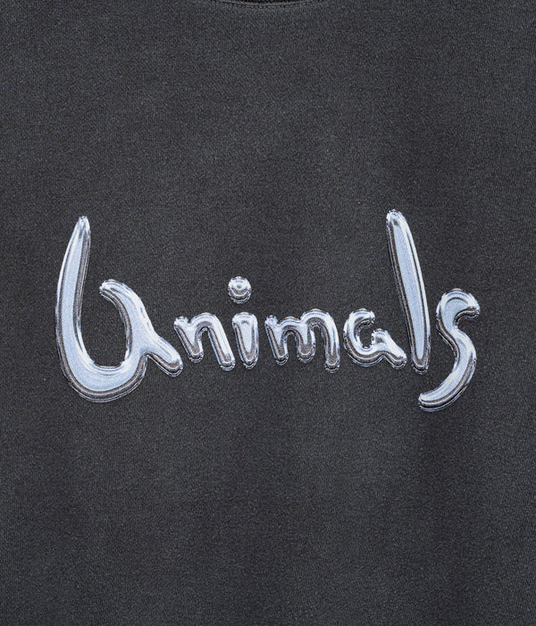 STUDIO WEAREALLANIMALS "Chrome Logo" SWEATSHIRT BLACK - WEAREALLANIMALS