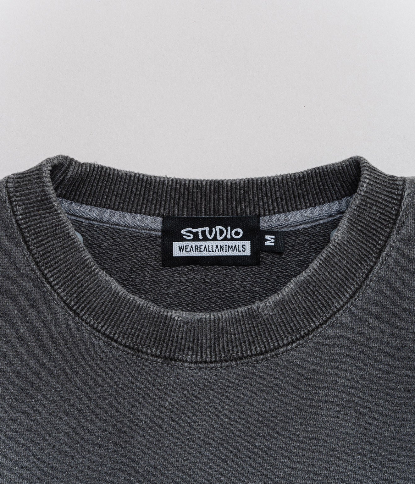 STUDIO WEAREALLANIMALS "Cure SWEATSHIRT" BLACK - WEAREALLANIMALS