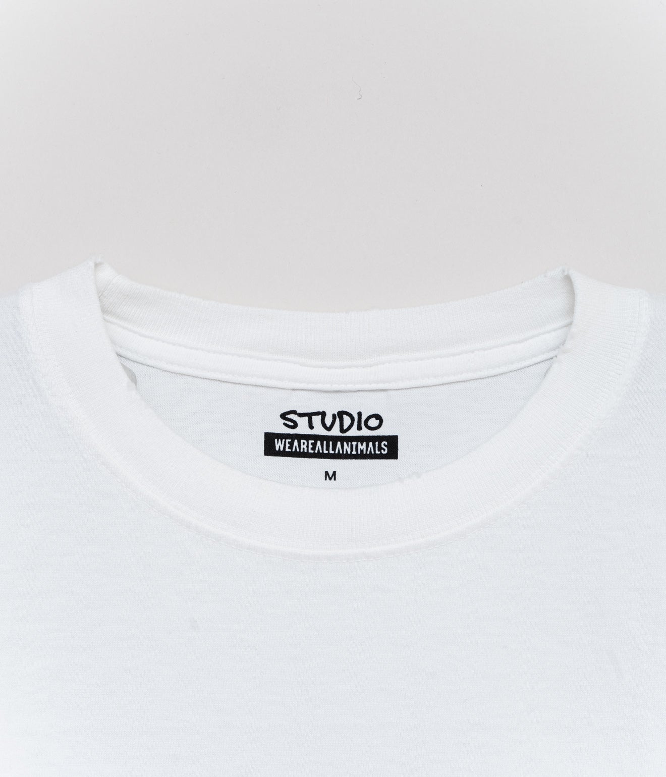 STUDIO WEAREALLANIMALS "Fast Logo L/S T - SHIRT" WHITE - WEAREALLANIMALS