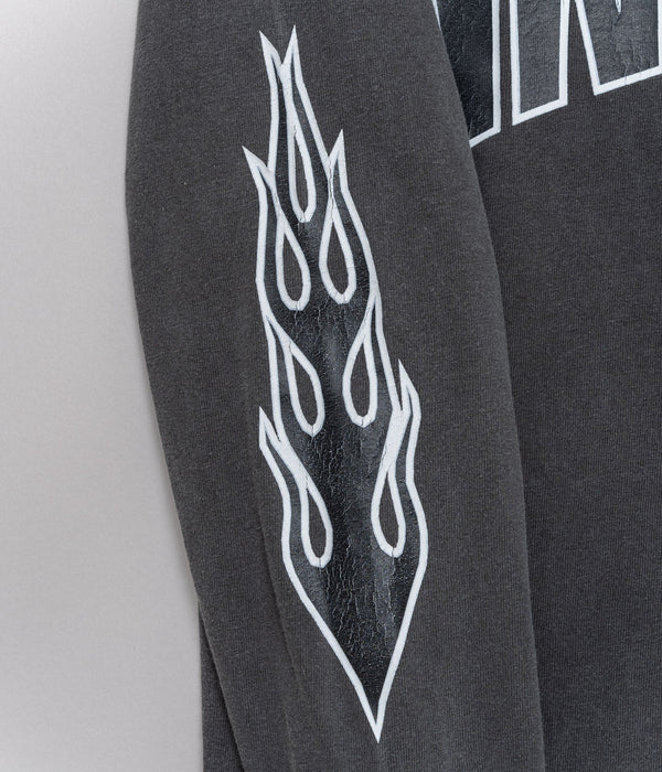 STUDIO WEAREALLANIMALS "Flame L/S T - SHIRT" BLACK - WEAREALLANIMALS