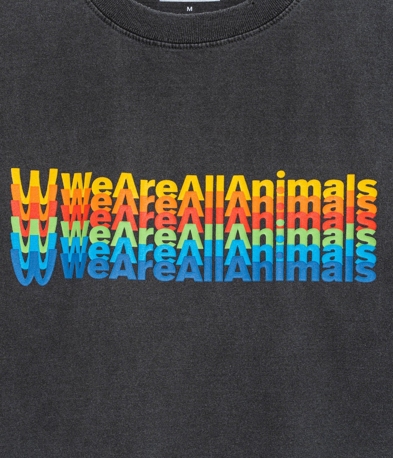 STUDIO WEAREALLANIMALS "Inverted Arch L/S T - SHIRT" BLACK - WEAREALLANIMALS