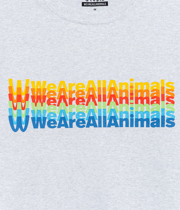 STUDIO WEAREALLANIMALS "Inverted Arch L/S T - SHIRT" GREY - WEAREALLANIMALS