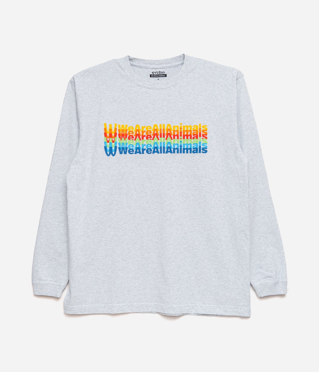 STUDIO WEAREALLANIMALS "Inverted Arch L/S T - SHIRT" GREY - WEAREALLANIMALS