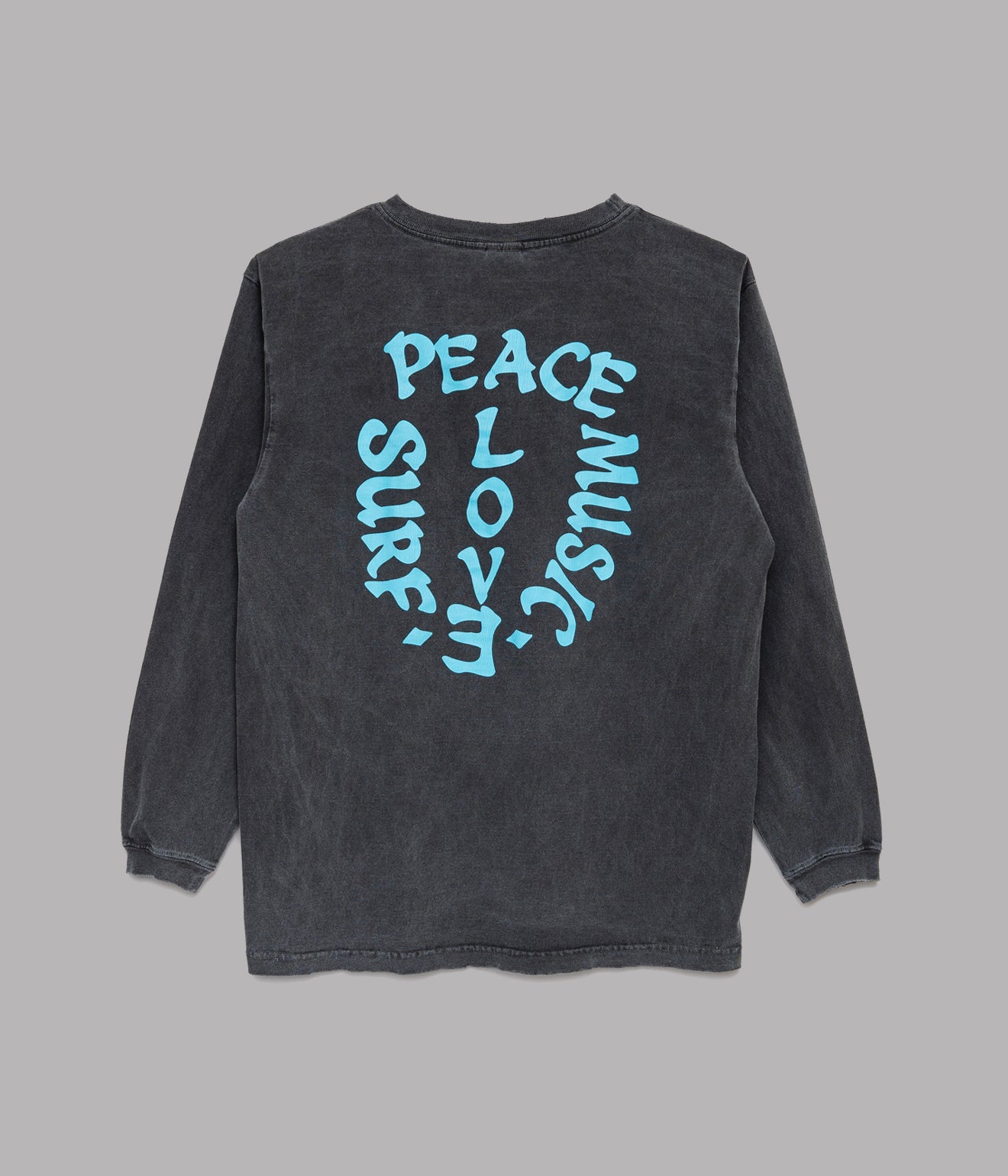 STUDIO WEAREALLANIMALS "LIFE L/S T - SHIRT" BLACK/BLUE - WEAREALLANIMALS