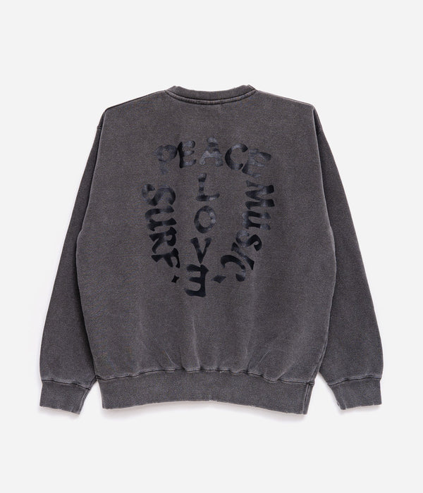 STUDIO WEAREALLANIMALS "LIFE" SWEATSHIRT BLACK/BLACK - WEAREALLANIMALS