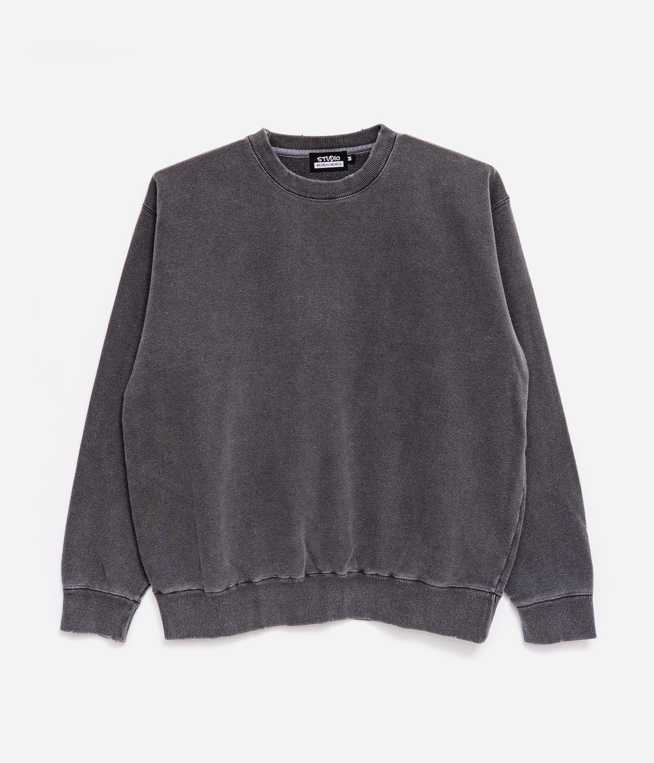 STUDIO WEAREALLANIMALS "LIFE" SWEATSHIRT BLACK/BLUE - WEAREALLANIMALS