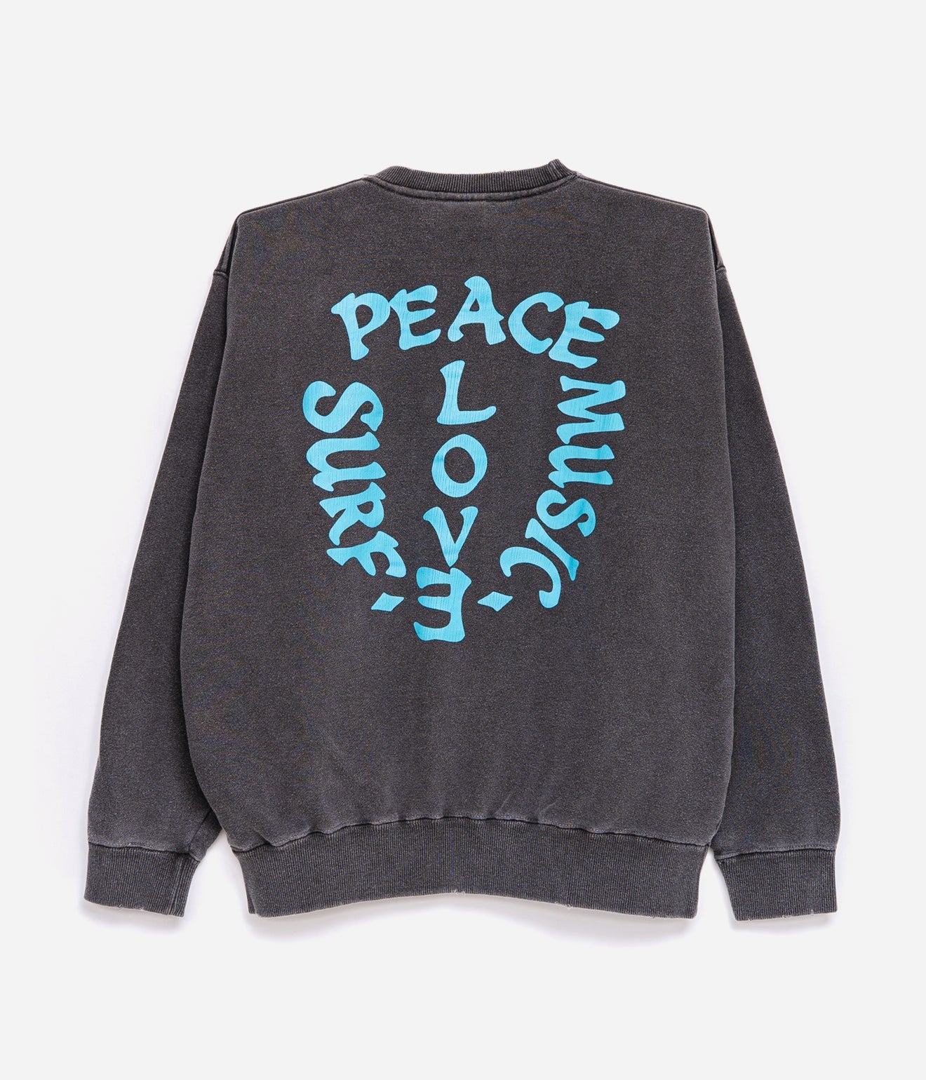 STUDIO WEAREALLANIMALS "LIFE" SWEATSHIRT BLACK/BLUE - WEAREALLANIMALS