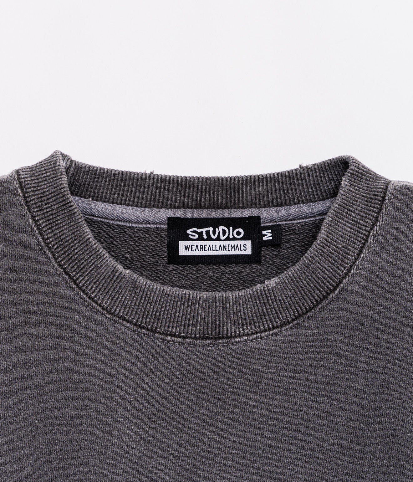 STUDIO WEAREALLANIMALS "LIFE" SWEATSHIRT BLACK/BLUE - WEAREALLANIMALS