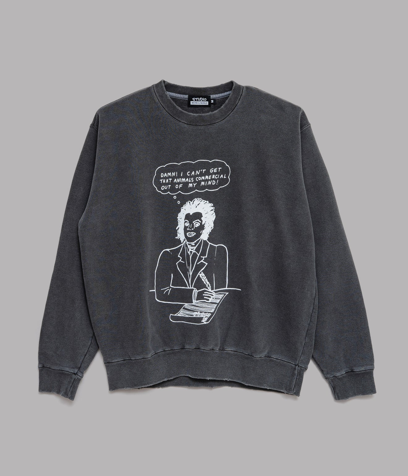 STUDIO WEAREALLANIMALS "Michael SWEATSHIRT" BLACK - WEAREALLANIMALS