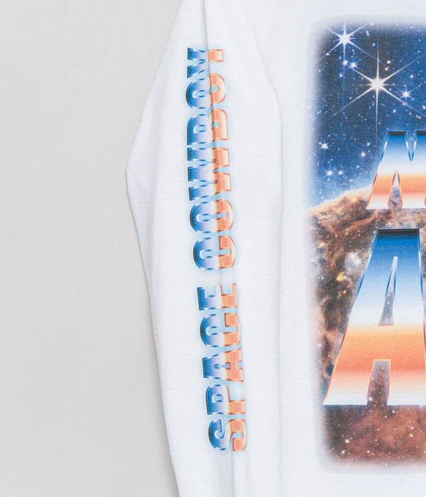 STUDIO WEAREALLANIMALS "Space Cowboy L/S T - SHIRT" WHITE - WEAREALLANIMALS