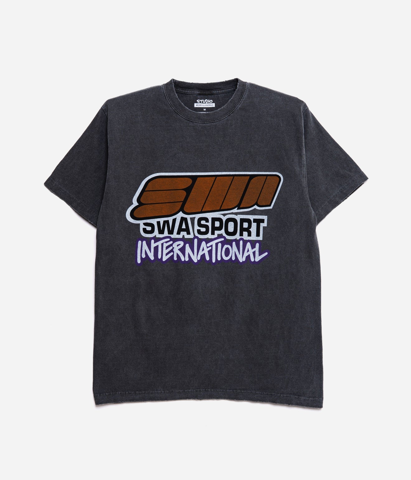 STUDIO WEAREALLANIMALS "SWA Sport S/S T - SHIRT" BLACK - WEAREALLANIMALS