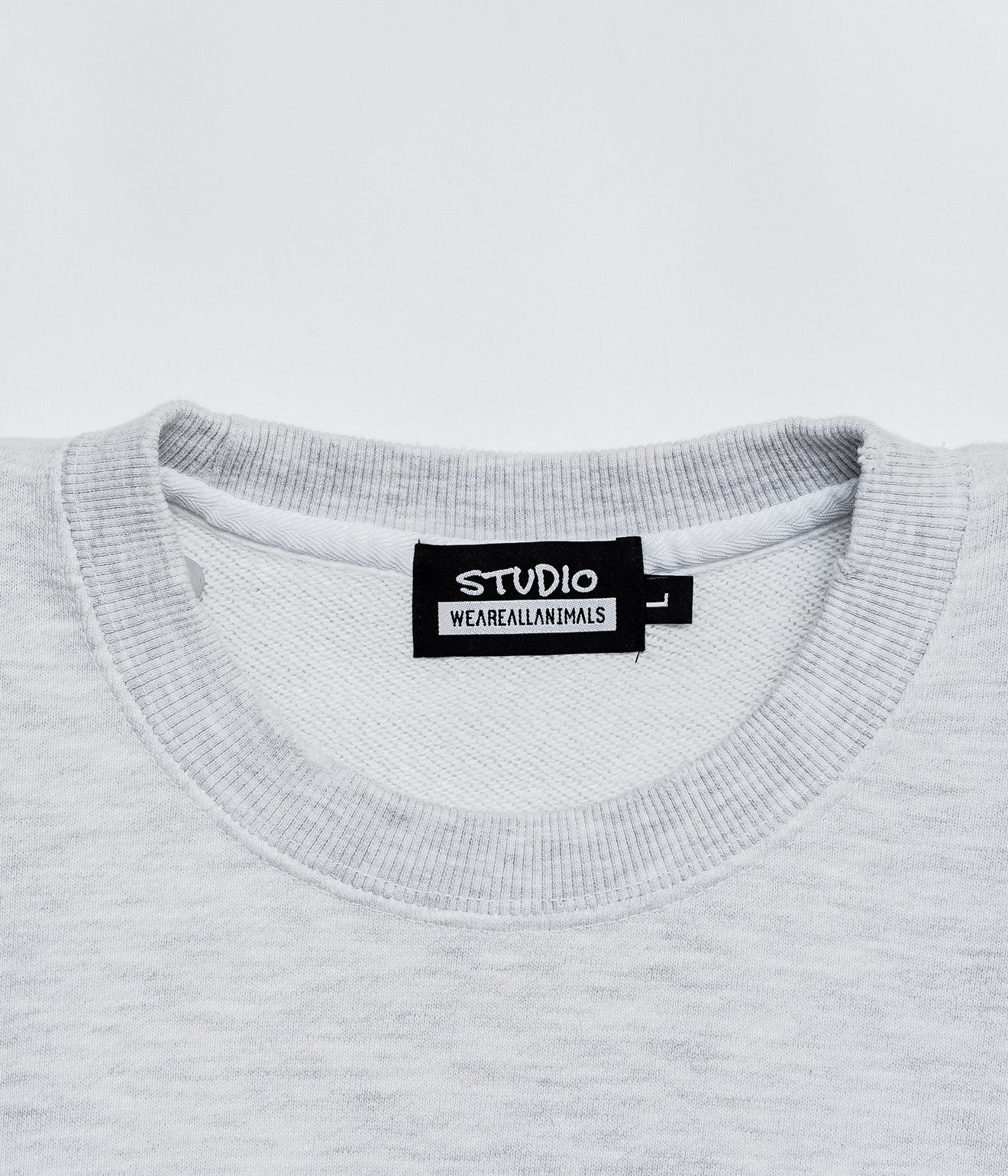 STUDIO WEAREALLANIMALS "Think" SWEATSHIRT GREY - WEAREALLANIMALS