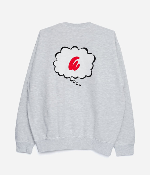 STUDIO WEAREALLANIMALS "Think" SWEATSHIRT GREY - WEAREALLANIMALS