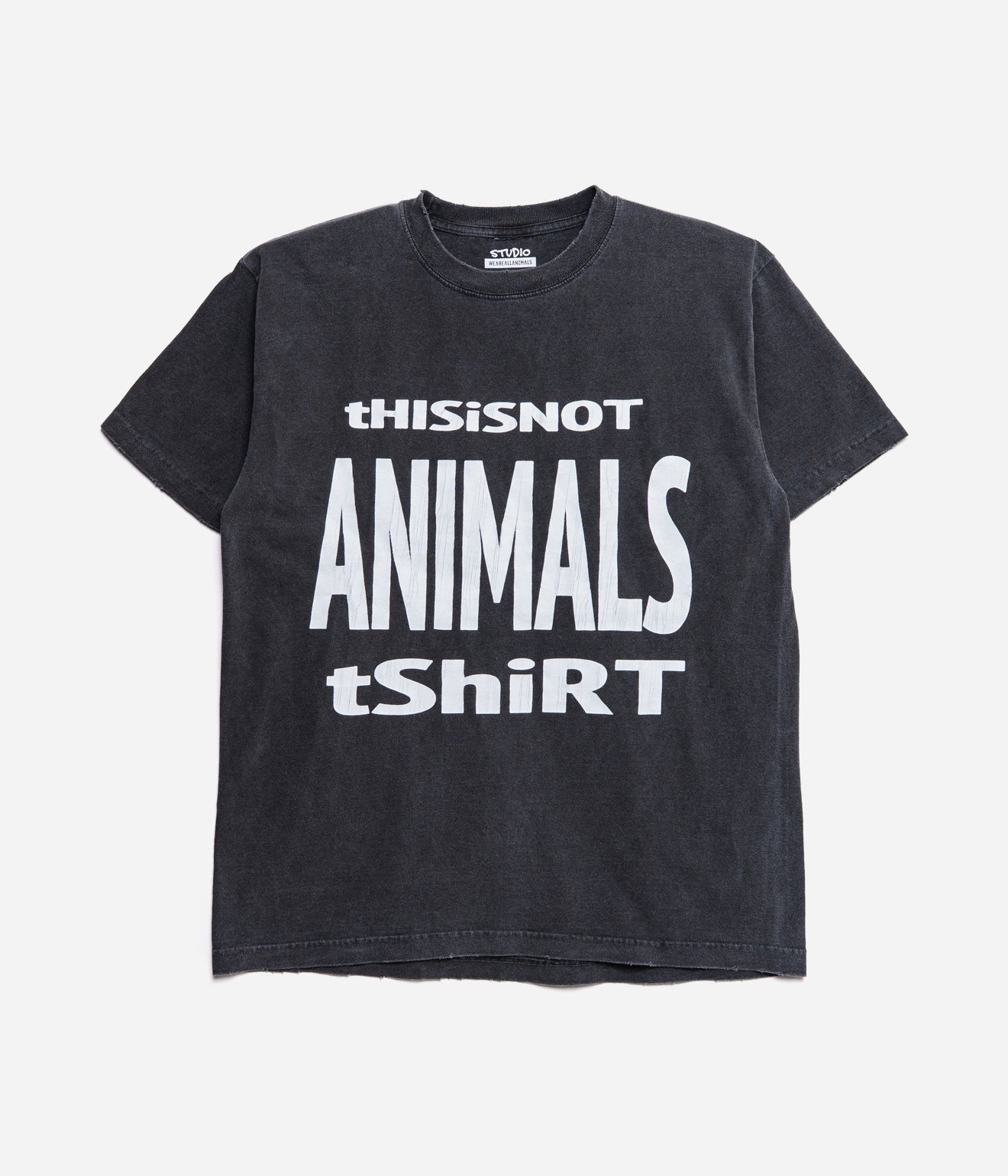 STUDIO WEAREALLANIMALS "This is not T - SHIRT" BLACK - WEAREALLANIMALS