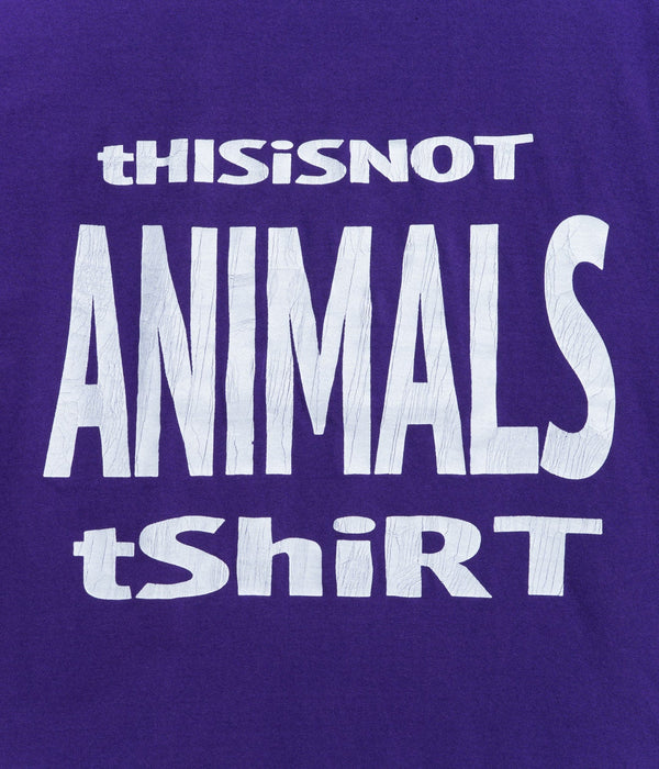 STUDIO WEAREALLANIMALS "This is not T - SHIRT" PURPLE - WEAREALLANIMALS