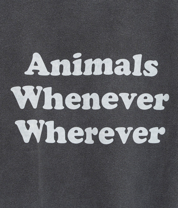 STUDIO WEAREALLANIMALS "Whenever Wherever" SWEATSHIRT BLACK - WEAREALLANIMALS