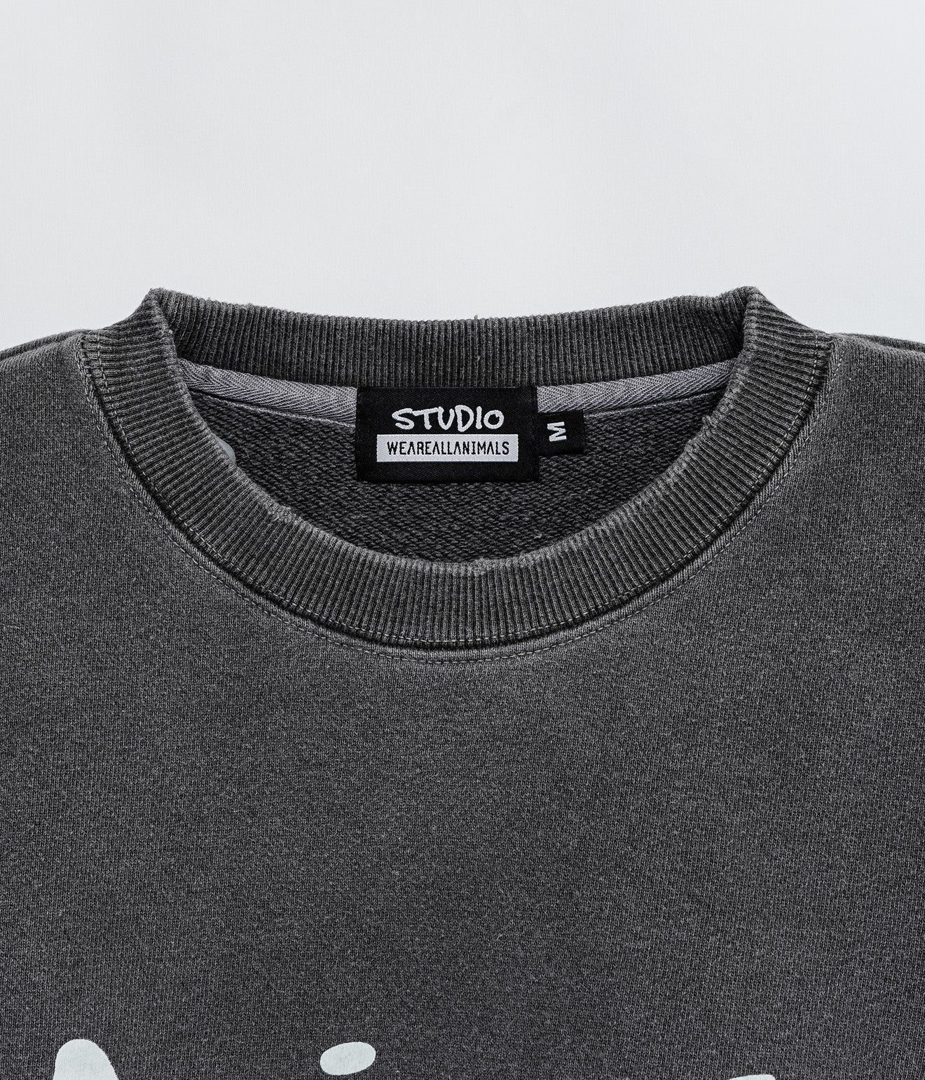 STUDIO WEAREALLANIMALS "Whenever Wherever" SWEATSHIRT BLACK - WEAREALLANIMALS