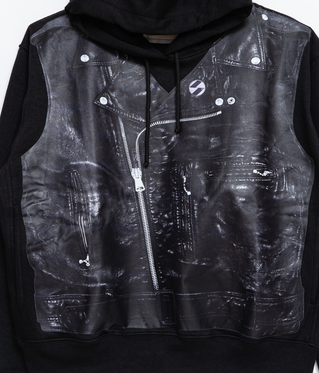 THE SALVAGES "MOTO REAL LIES OS HOODIE" BLACK - WEAREALLANIMALS