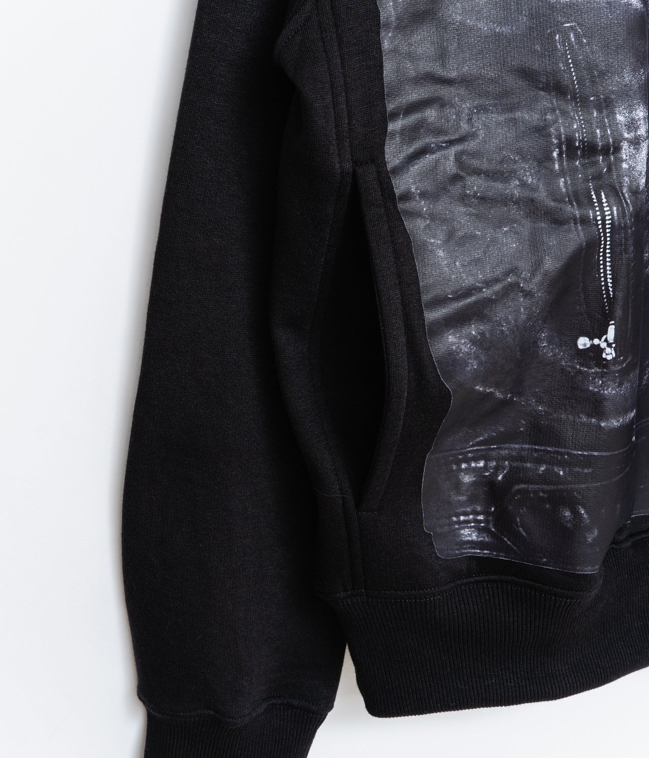 THE SALVAGES "MOTO REAL LIES OS HOODIE" BLACK - WEAREALLANIMALS